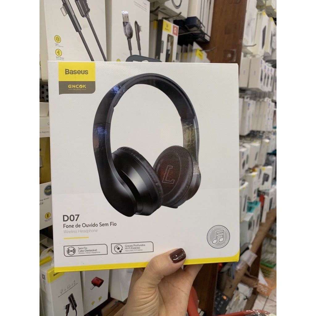 Tai nghe bluetooth 5.0 trùm đầu Baseus D07 (Bảo hành 03 tháng)