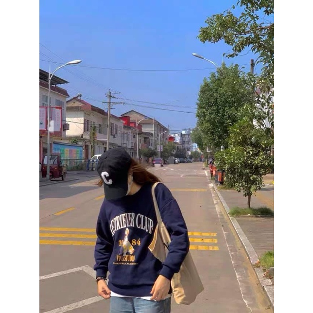 Áo sweater 1984 chất nỉ bo tăm dày đẹp form rộng
