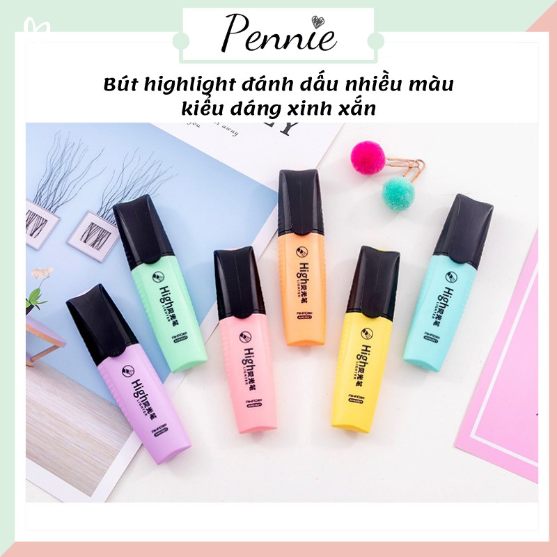 Bút highlight Pennie hỗ trợ đánh dấu ghi chú học tập