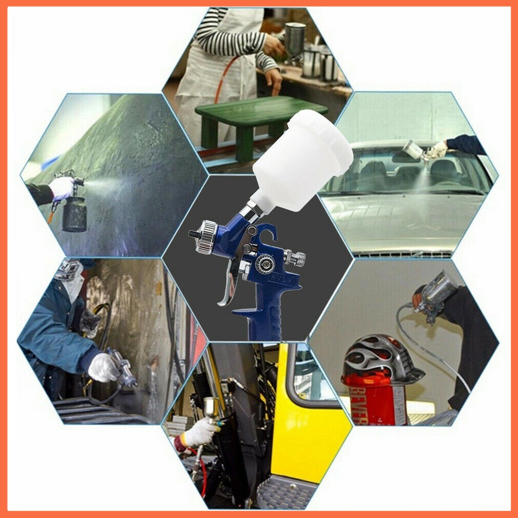 0.5/0.8mm Spray Guns Professional Mini H-2000 Pneumatic Paint Spray Gun Power Tool Painting Cars Aerograph Tool HVLP Spray Gun
