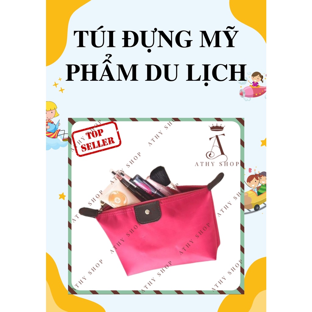 TÚI ĐỰNG MỸ PHẨM DU LỊCH, chứa bộ mỹ phẩm &amp; trang điểm tiện lợi, ví mang theo phụ kiện đồ linh tinh phụ nữ