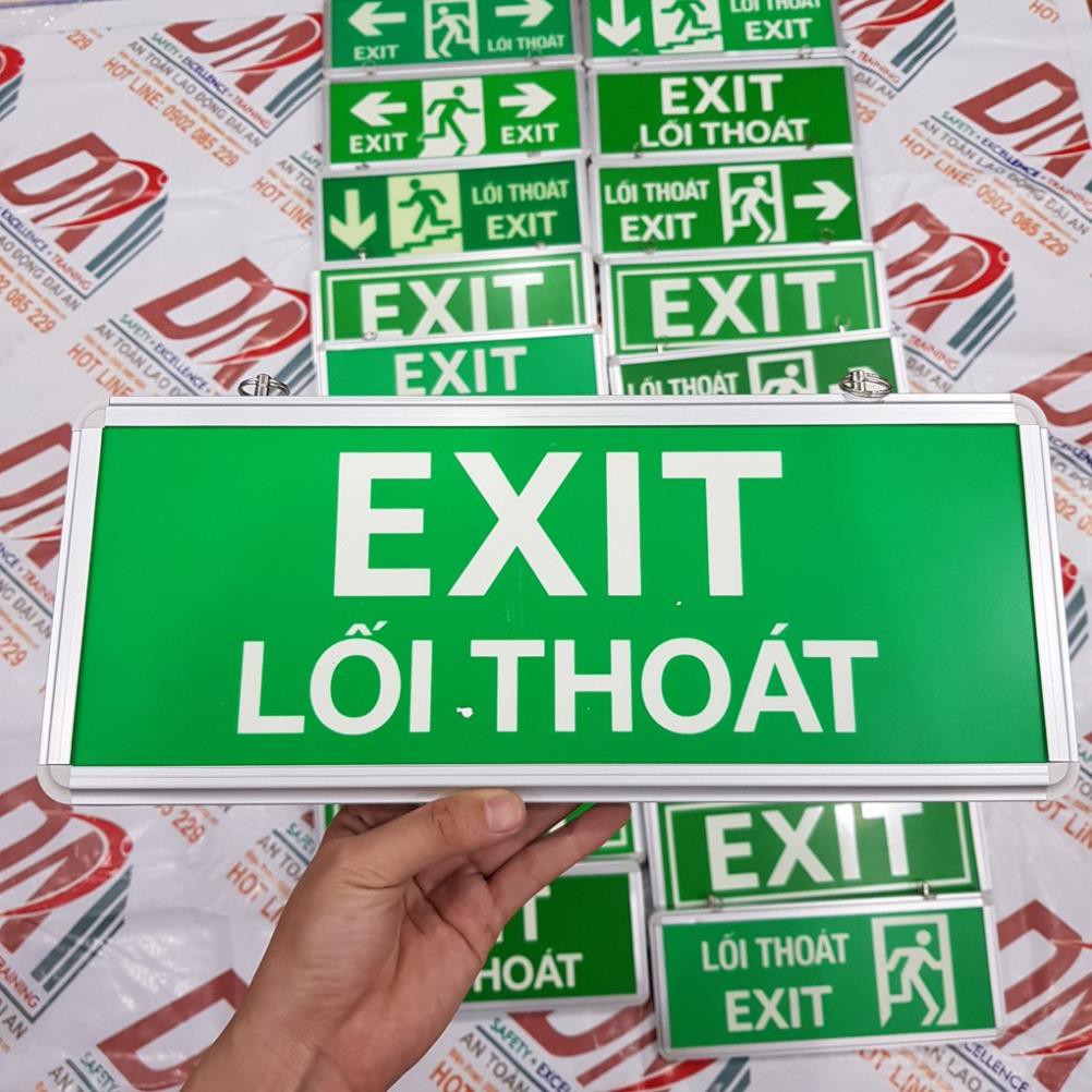 Bảng dạ quang uv lối thoát EXIT LỐI THOÁT 1 mặt (DQ3A-1M-10)