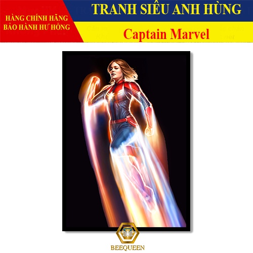 [MS1-25] Tranh Siêu Anh Hùng Captain Marvel - Đại úy Marvel