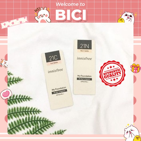 Sample Kem Nền Innisfree My Foundation All Day Long Wear SPF25/PA++ | BigBuy360 - bigbuy360.vn