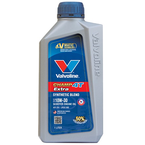 Nhớt nhập khẩu tổng hợp VALVOLINE CHAMP 4T EXTRA SCOOTER 0.8L