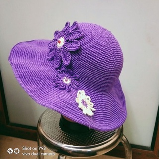 Mũ vành rộng sợi thô(hàng handmad)