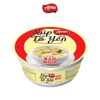 Súp yến bào ngư ăn liền aloha - combo 5 tô, 55gr - súp tổ yến ăn liền nhiều dinh dưỡng