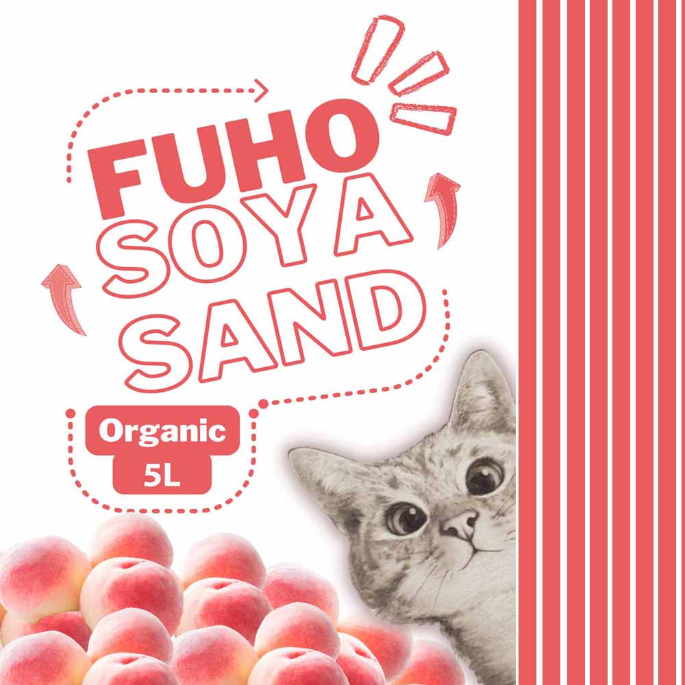 1,5KG Cát Đậu Nành Vệ Sinh Fuho 5L Cho Mèo