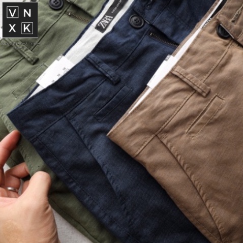 Quần Short Kaki Nam ZARA STRETCH PANTS Form Classic Co Giãn Vải Đanh Dày Dặn Mềm Mịn Cao Cấp DV Có Big Size 36
