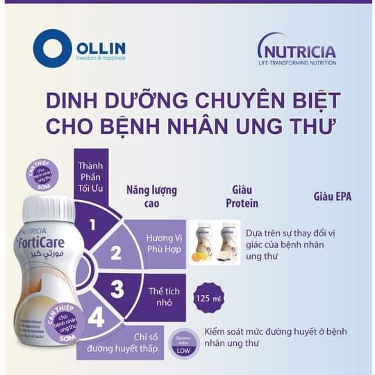 Sữa Forticare Lốc 4 Chai 125ml  Vị Cam Chanh