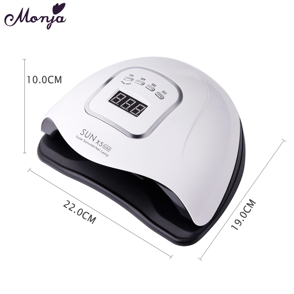 (Hàng Mới Về) Đèn Led Uv Sấy Khô Móng Tay Hẹn Giờ Thông Minh 180w