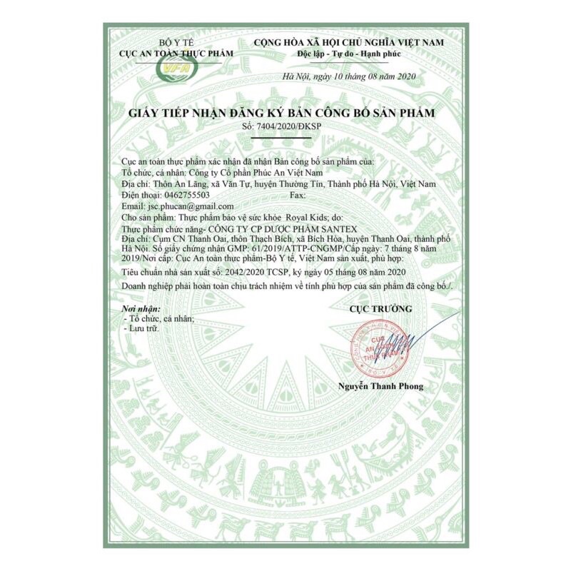 Bột Nhuận Tràng Cho Trẻ Royal Kids - Tinh bột tảo lục và chùm ngây, Hỗ Trợ Giảm Táo Bón, Khó Tiêu, Đầy Bụng