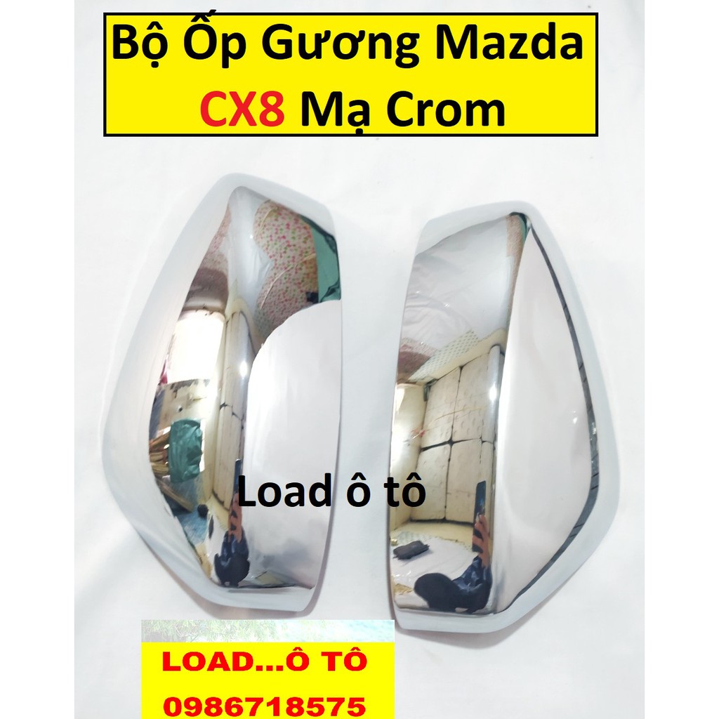 Bộ Ốp Gương Mazda CX8 2019-2020 Mạ Crom Cao Cấp