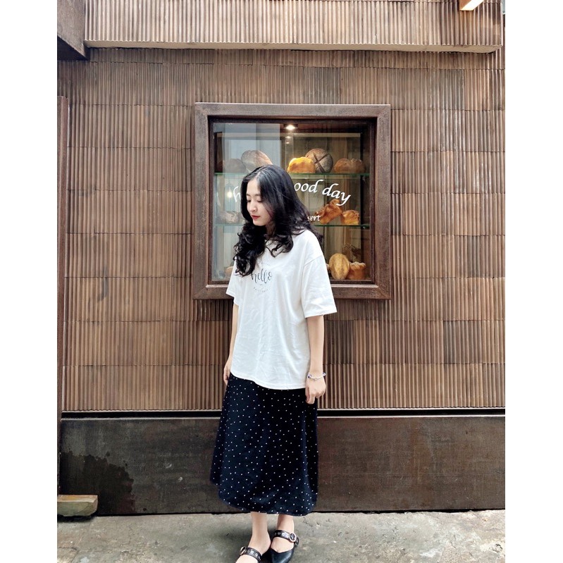 Chân váy dài chấm bi Ma Vie