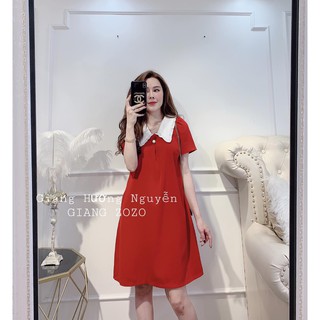 5006. đầm cổ bẻ trắng