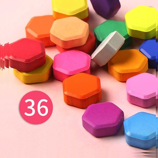 (GIÁ TỐT NHẤT)Màu Nước Keep Smiling 36 Màu Viên Nén Cao Cấp Đen/Xanh/Hồng
