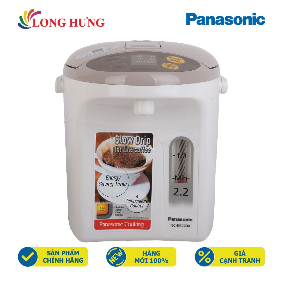 Bình thủy điện Panasonic 2.2 lít NC-EG2200CSY - Hàng chính hãng