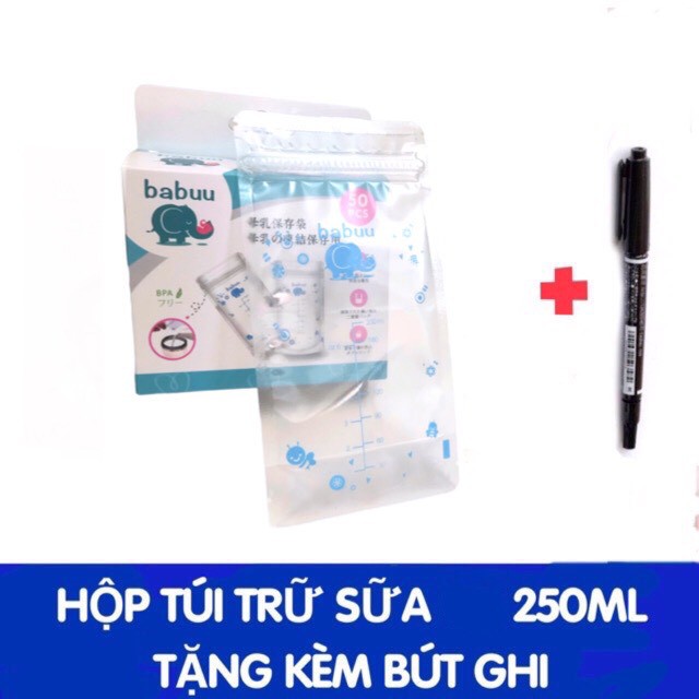 Hộp 60 túi trữ sữa Unimom Compact 210ml Hàn Quốc - Tặng bút ghi chú không phai