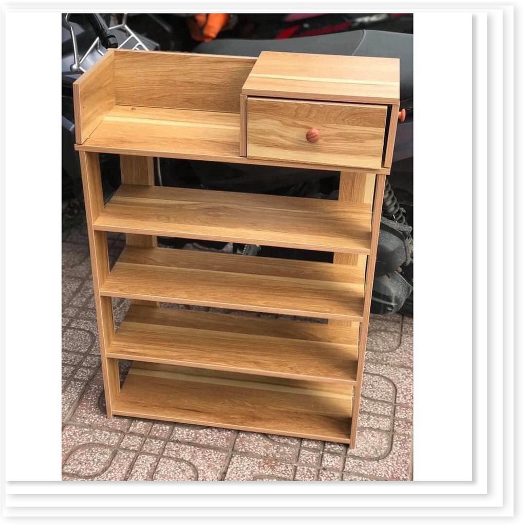 Kệ Giày Gỗ 5 tầng &quot;CÓ NGĂN KÉO&quot; Decor   - OHOHO HOME