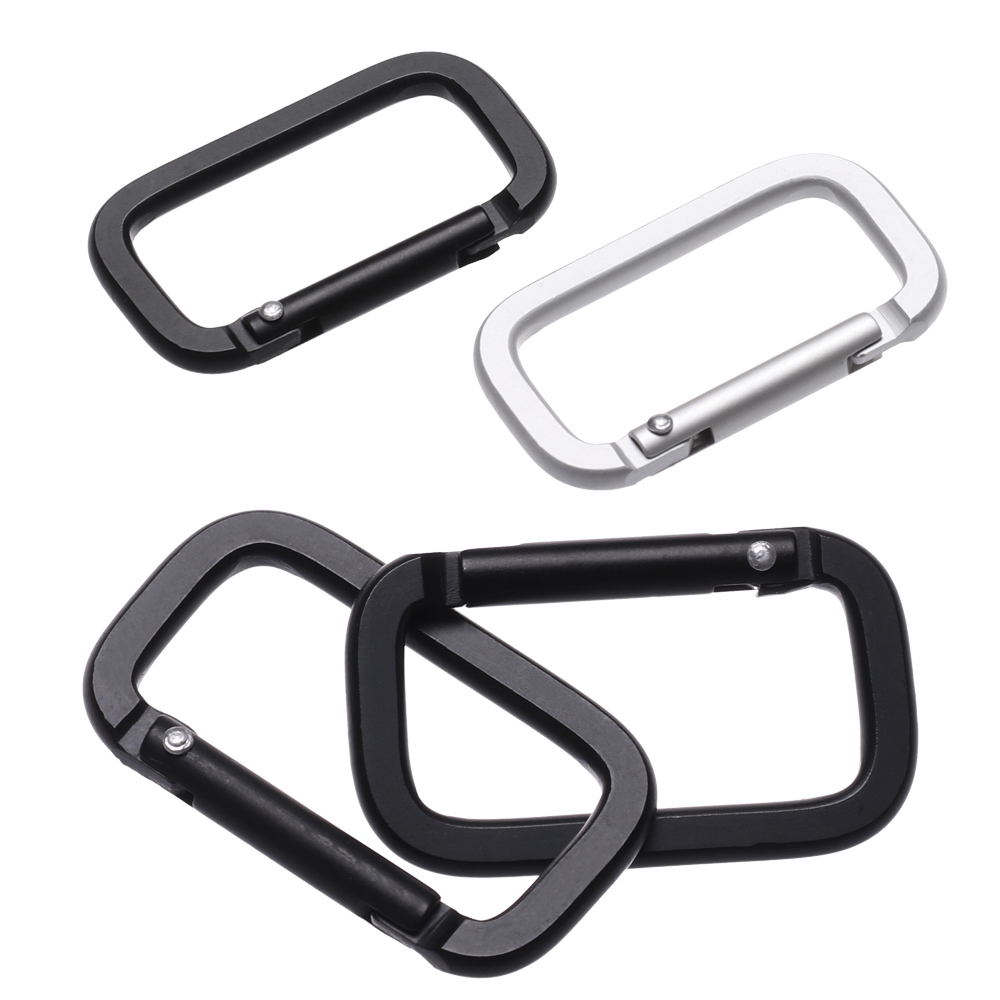 Set 1 / 2 / 5 móc khóa leo núi đa năng bằng hợp kim nhôm chất lượng cao