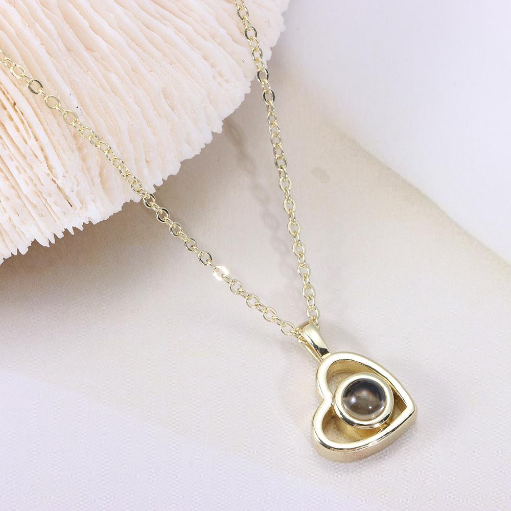 Vòng cổ Mặt Máy Chiếu Bằng Thép Không Gỉ Cho Cặp Đôi