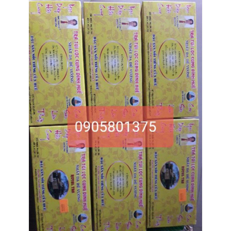 Combor 10 hộp trà túi lọc Đức Phượng cung đình Huế