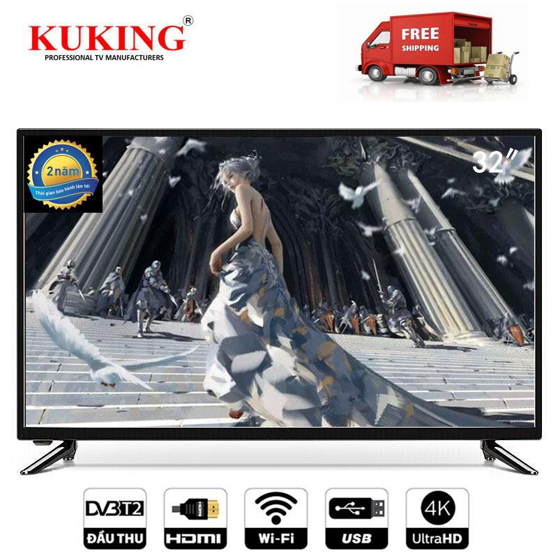 (Giá Tuột Dốc ) Smart Tivi cường lực Kuking 32inch UHD 4K WIFI DVB T2