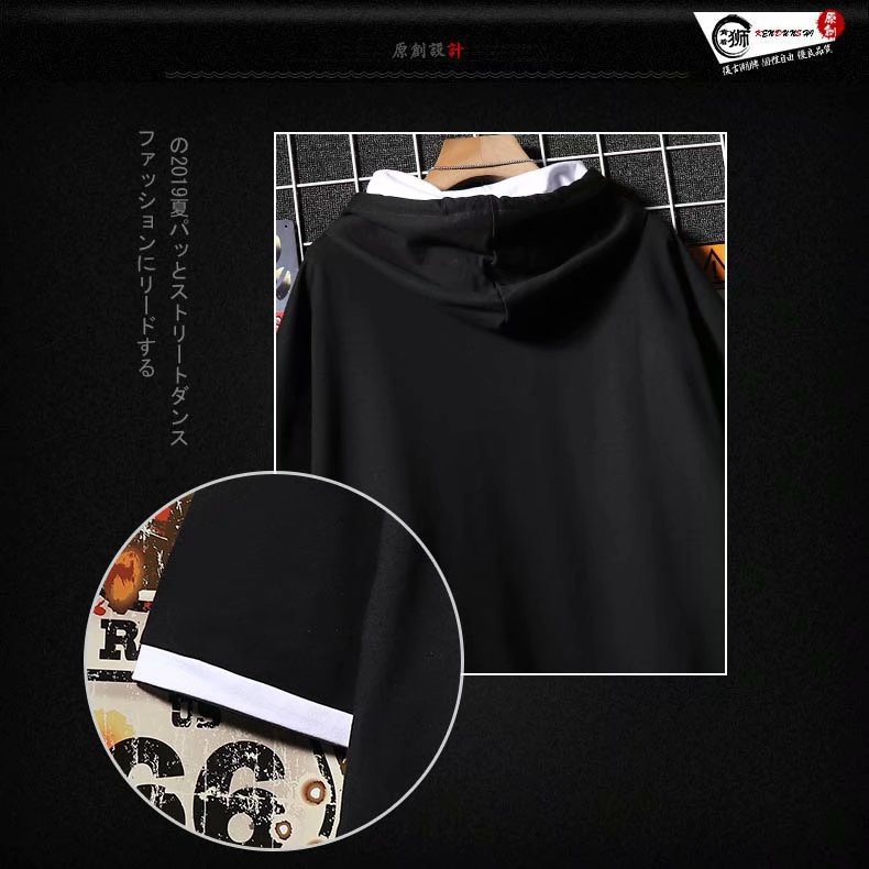 Áo Hoodie Tay Lỡ Dáng Rộng Phong Cách Hàn Quốc Cho Nam Giới