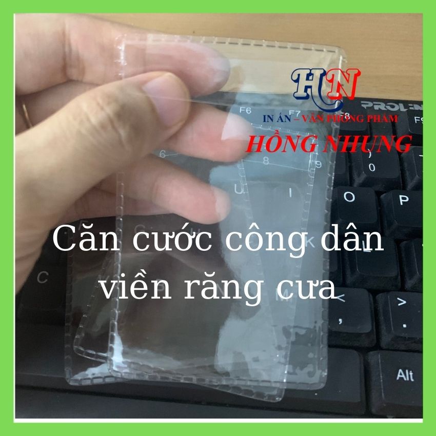 Combo Căn Cước Công Dân + Sổ Hồng + Thẻ BHYT + Túi Nhựa Dẻo Đựng Chứng Nhận Tiêm Vắcxin, Nhựa Trong Suốt, Dẻo, Dày, Có N