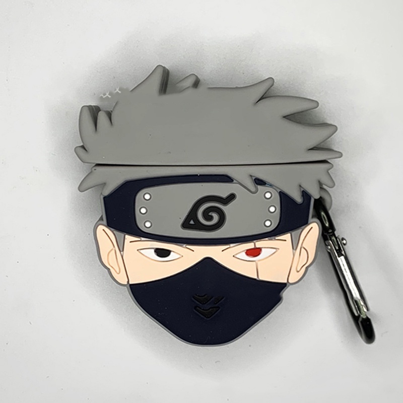 Case Airpod 1 2  Vỏ Ốp Bọc Tai Nghe Airpod Hình Naruto - kakashi - luffy - songoku Chất Liệu Silicon Dẻo