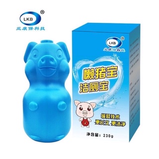 viên xả bồn cầu hinh con  heo