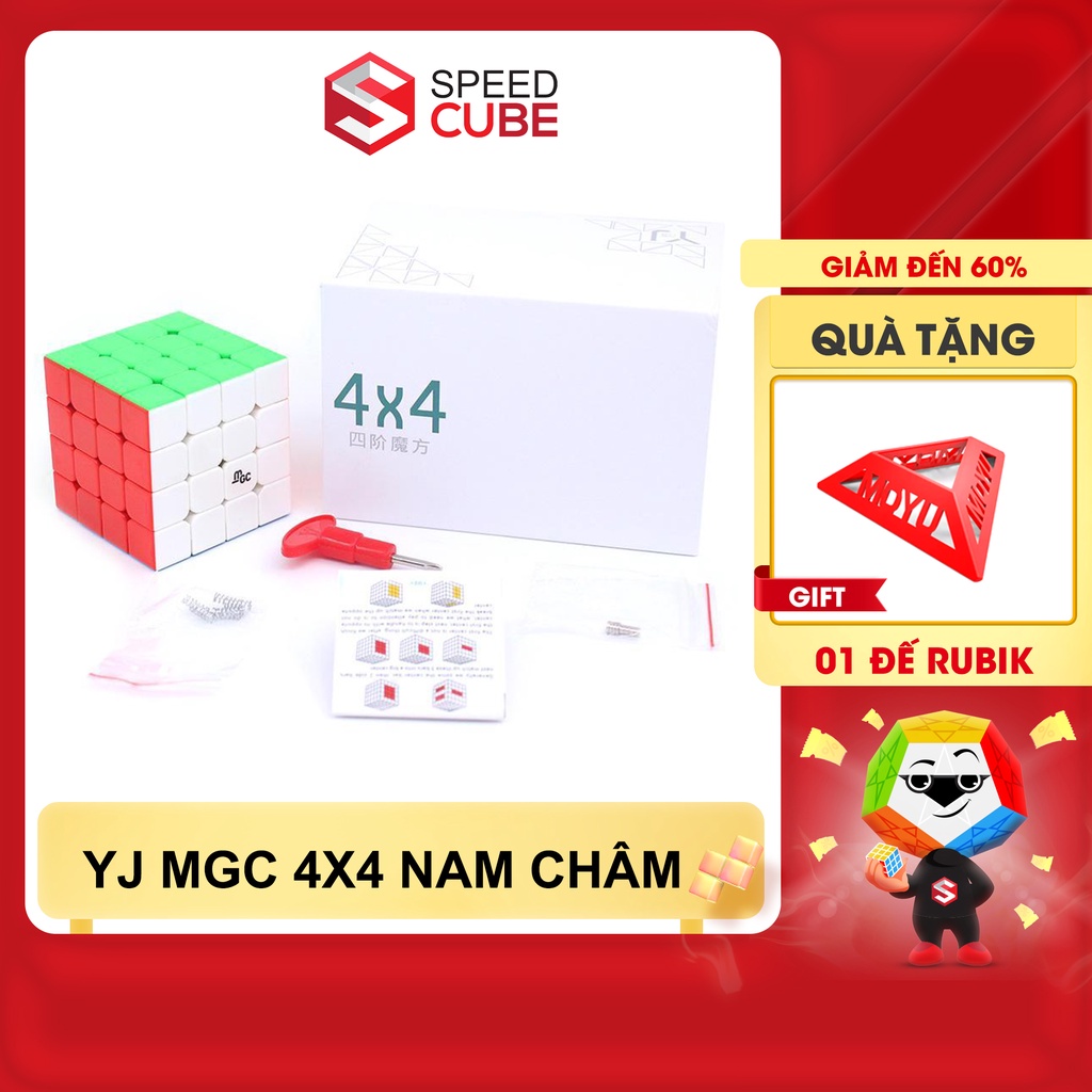 Rubik 4x4 YJ MGC 4 YongJun Cube Khối Lập Phương Rubic 4 Tầng Có Nam Châm