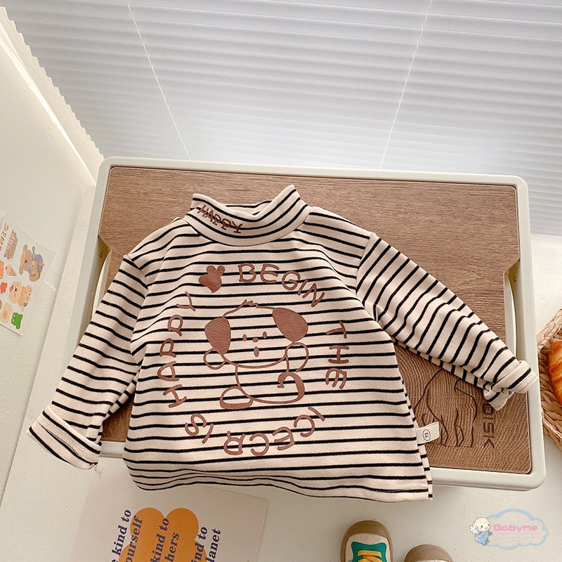 Áo Sweater Cổ Lọ In Họa Tiết Hoạt Hình Thời Trang Cho Bé Trai Và Gái