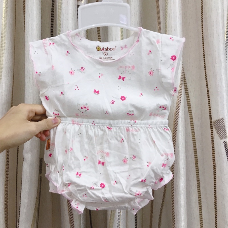 SET 2 BỘ SÁT NÁCH CHO BÉ GÁI - BỘ MẶC HÈ BÉ GÁI VẢI COTTON 4 CHIỀU