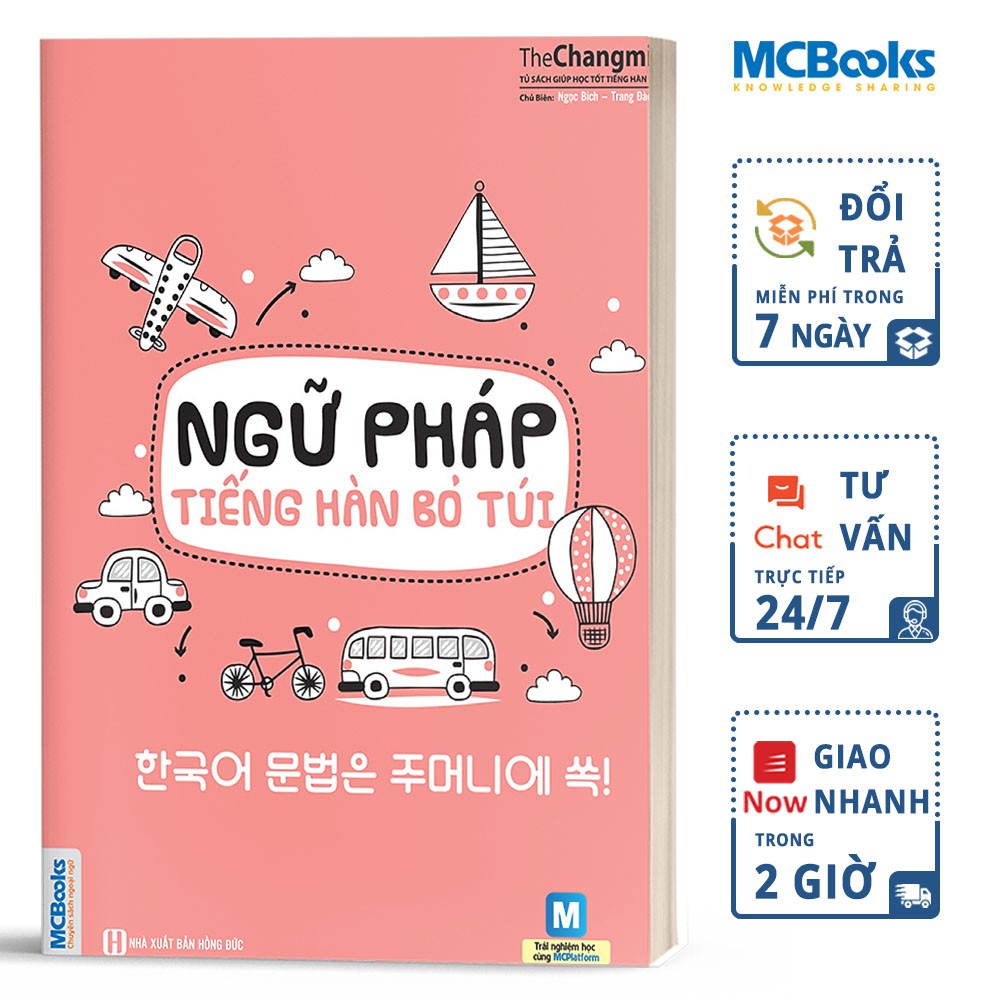 Sách Ngữ Pháp Tiếng Hàn Bỏ Túi MCBooks