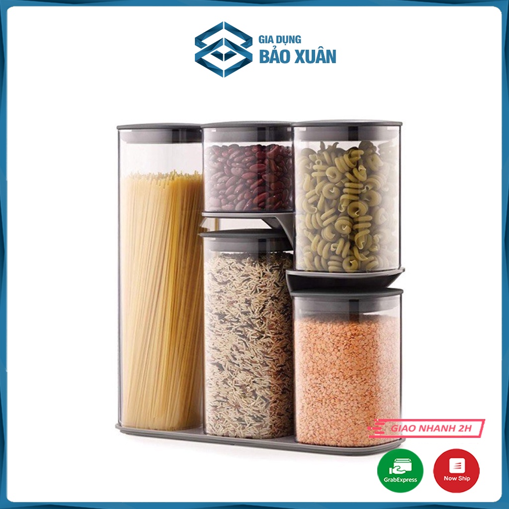 Set 5 hộp PODIUM đựng đồ khô, gia vị JOSEPH JOSEPH