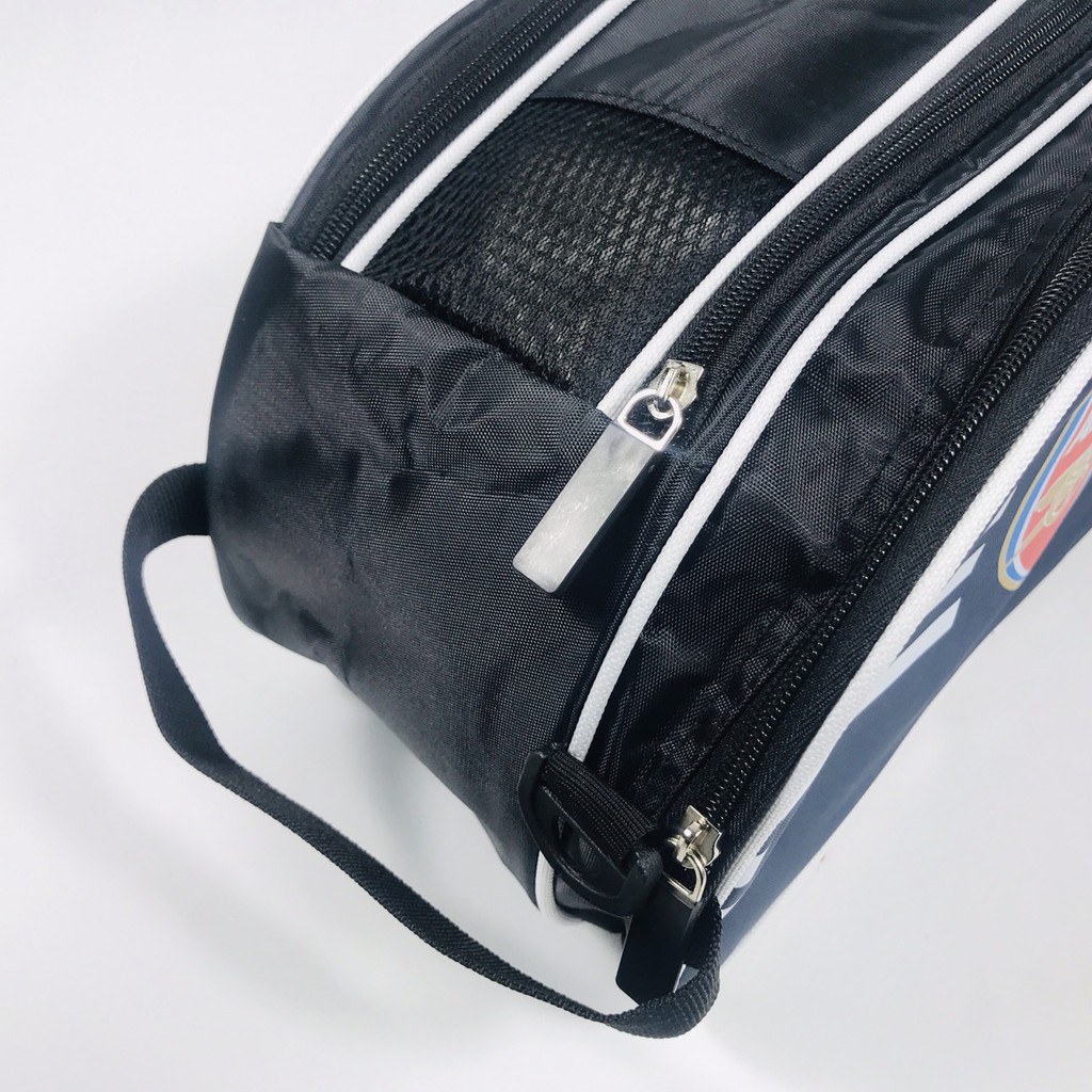 Túi đựng giày đá bóng 2 ngăn Arsenal màu xanh đen