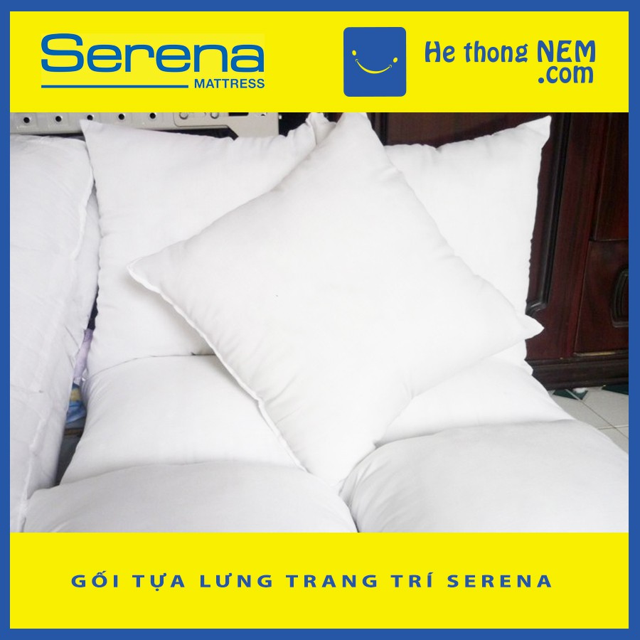 Ruột Gối Vuông 45 Tựa Lưng Giường Sofa SERENA Cao Cấp - Ruột Gối Vuông 45x45 Tựa Lưng Trang Trí Văn Phòng - Hệ Thống Nệm