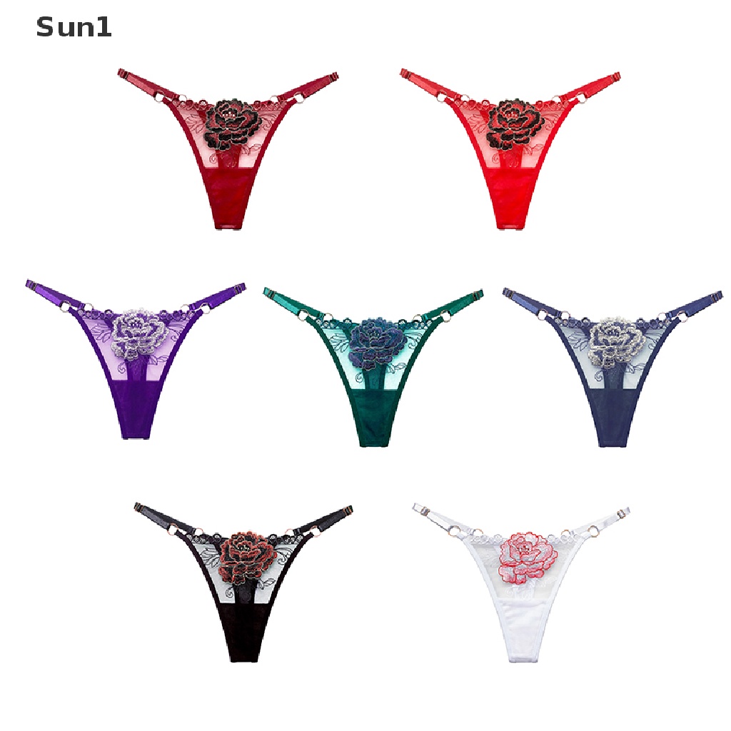 Quần Lót Dây Trong Suốt Thêu Hoa Gợi Cảm Cho Nữ 1 &gt;