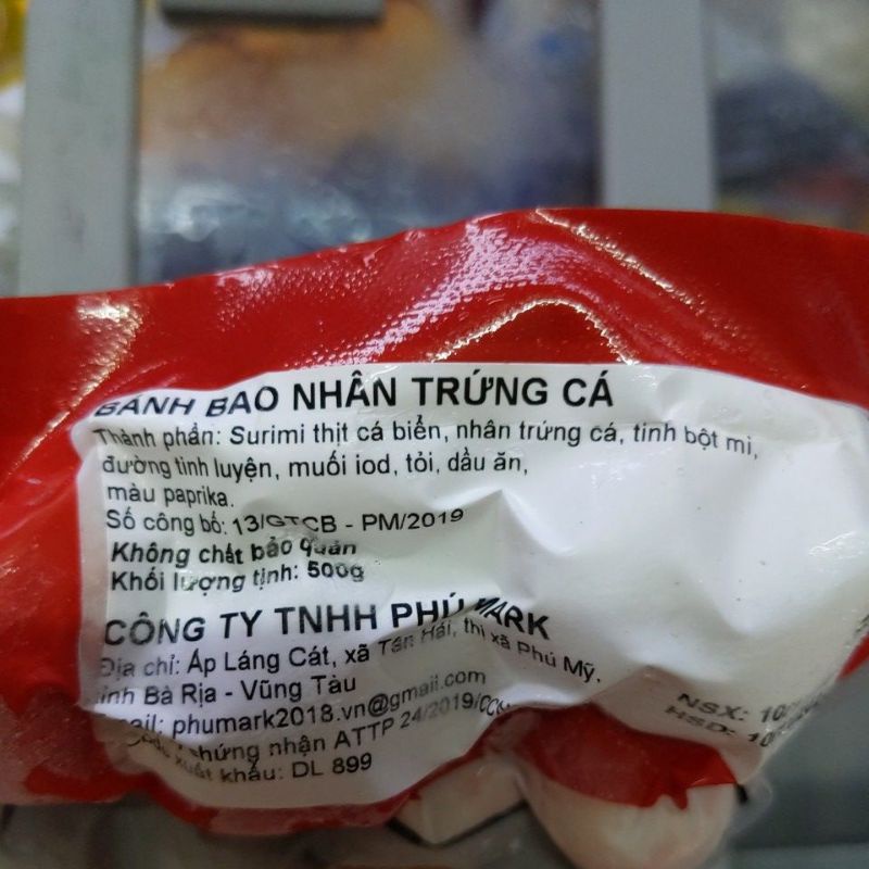 [Q.Phú Nhuận] Cá viên nhân trứng cá Phú Mark 450g