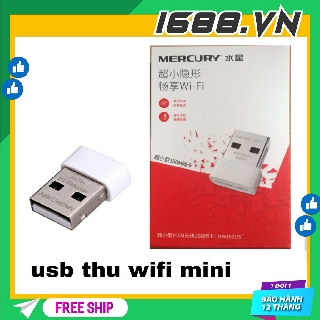 USB Wifi thu sóng mini không dây Mercury, máy thu sóng đa năng  tốc độ 150Mbps