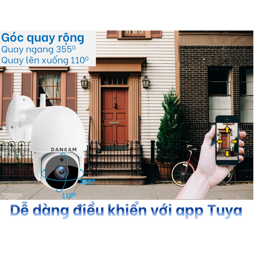 [Mã BMBAU300 giảm 7% đơn 499K] Camera an ninh ngoài trời Dancam PTZ Full HD 1080