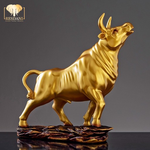 [ HÀNG CHẤT VÔ ĐỐI ] Decor Để Bàn Trâu Vàng Tài Lộc Vật Phẩm Phong Thủy - RSD 61