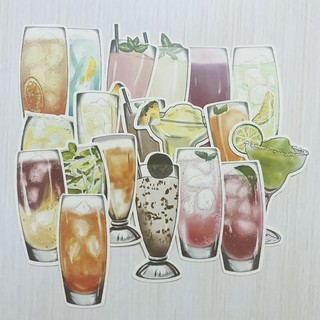 [Twins Plus] Sticker đồ uống dán trang trí laptop, máy tính bỏ túi, vali, điện thoại, đàn ghita, hộp bút,..