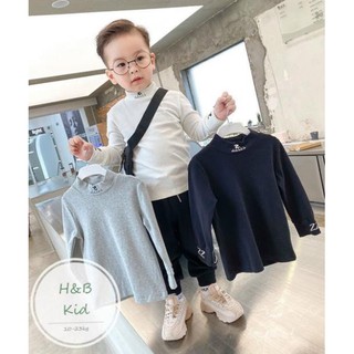 Áo cổ cao Never cho bé - Áo dài tay bé trai