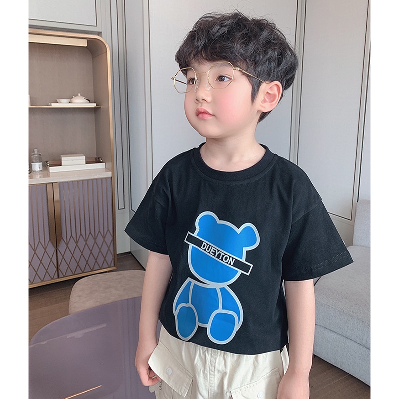 AT2 Size90-150 (9-35kg) Áo thun bé trai, (Áo ngắn tay xiliba) Thời trang trẻ Em hàng quảng châu