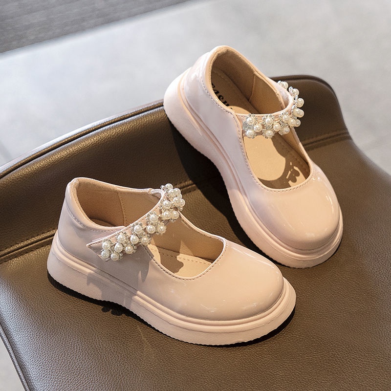 Giày Búp Bê Công Chúa Chất Liệu Da Thời Trang Xuân Thu Cho Bé Gái 2022