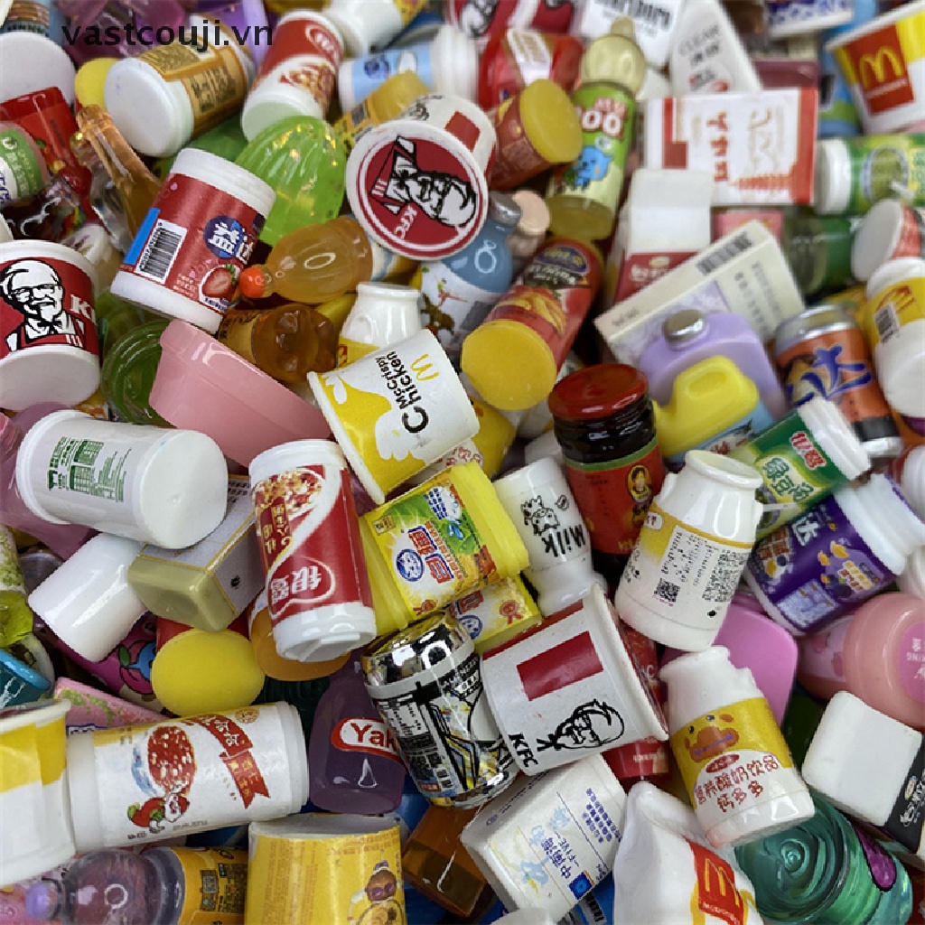 Set 5 Đồ Ăn Vặt Mini Dễ Thương Cho Nhà Búp Bê