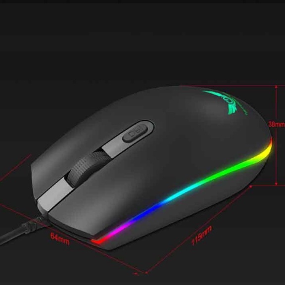 Chuột Máy Tính Zerodate V6 Gaming Có Dây Dễ Thương Có Đèn Led Neon Rgb Đổi Màu 1600 Dpi Giá Rẻ Dành Cho Pc Bàn Laptop