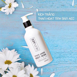 Sữa tắm ủ trắng than hoạt tính 1 bước SKINAEC White Anise Body Skin chính hãng